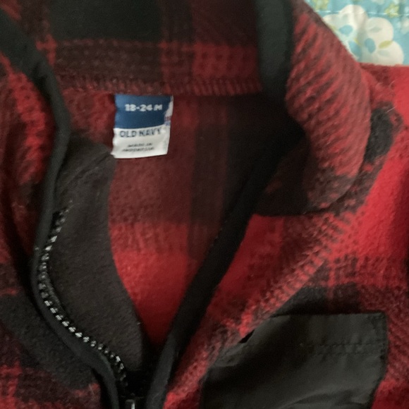 Infant boy lot of 2 Carters/Old Navy buffalo plaid winter buntings 18 to 24 mon - Picture 5 of 5